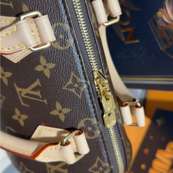 Louis Vuitton Monogram Speedy Bandouliêre 20 Beige Strap NEW - Picture 9 of 15